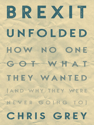 cover image of Brexit Unfolded